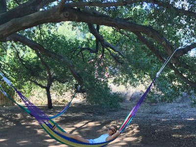 Relaxing in a hammock in Mexico