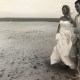 trying to take beach wedding photos