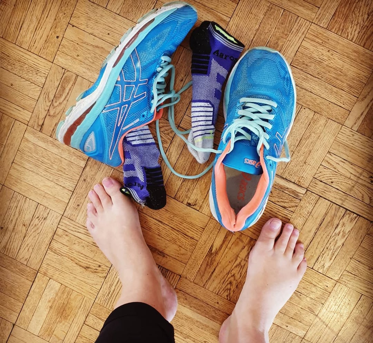 Burning feet walking or running