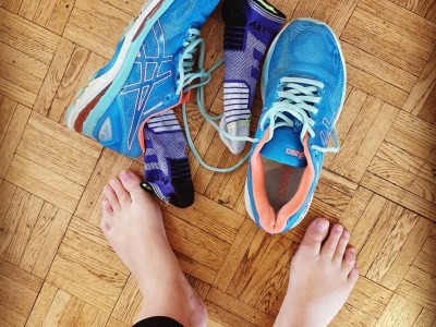 Burning feet walking or running