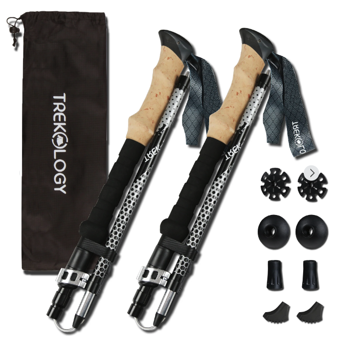 TREK-Z 2.0 Foldable Trekking Poles with EVA-Foam Handle