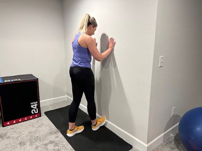 Calf Stretch Against Wall