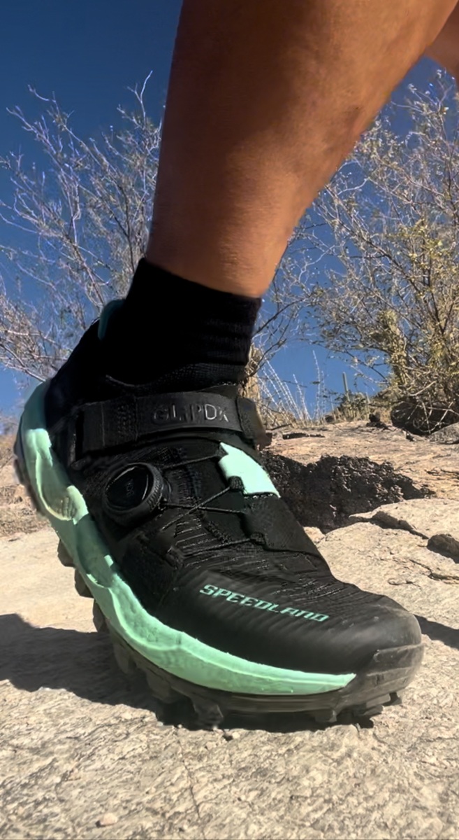 grippy trail running shoe