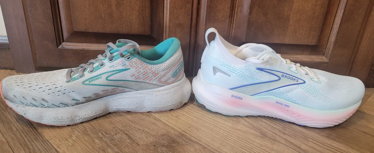 Brooks Glycerin 22 vs 20 Side By Side