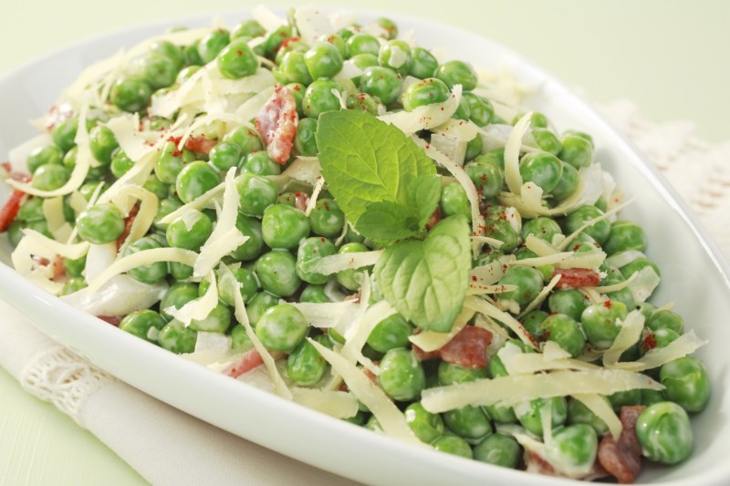 peas in salad