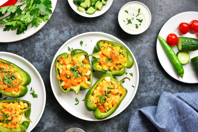 yummy stuffed green peppers