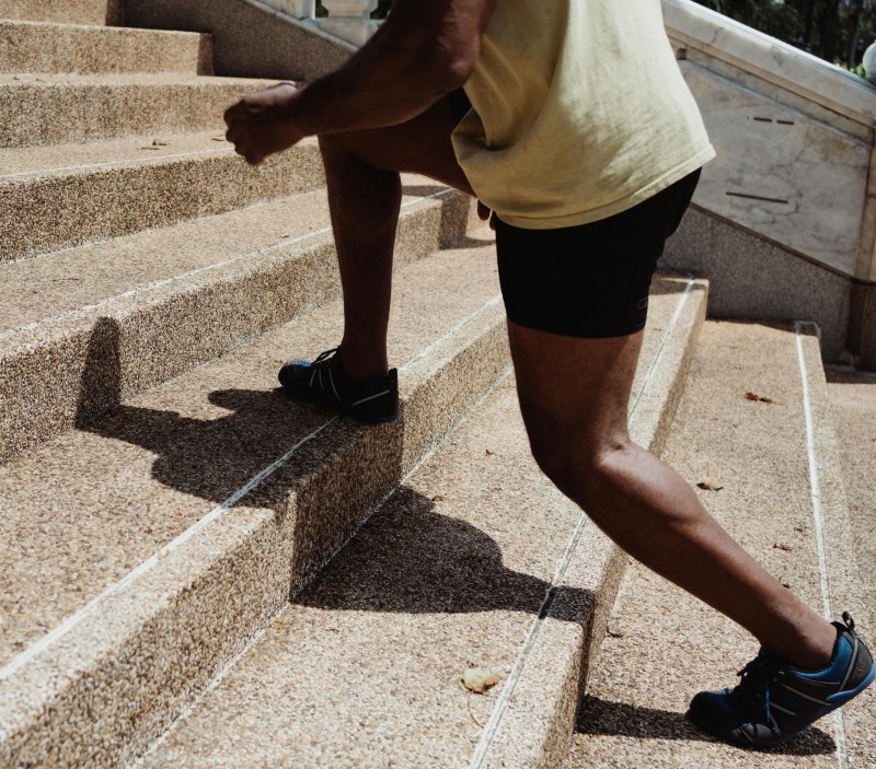 man training for marathon