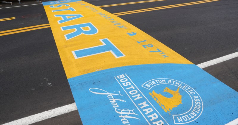 Boston Marathon starting line