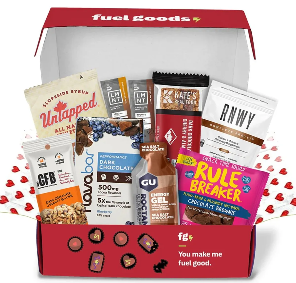 fuel goods box of chocolates