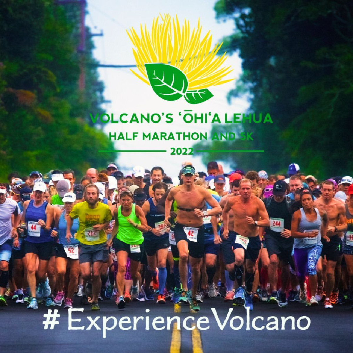 starting line volcano marathon hawaii