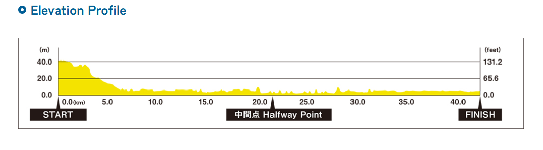 tokyo marathon elevation