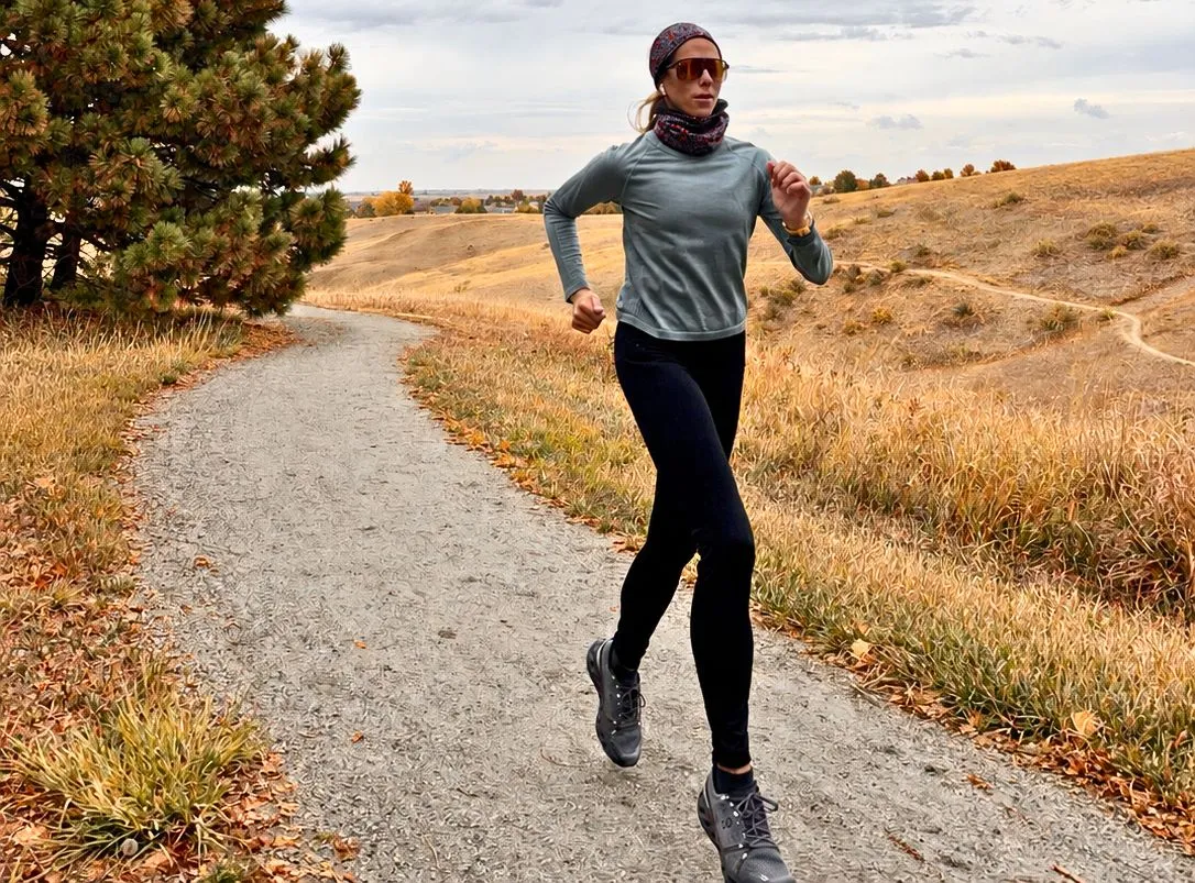 title nine fleece running tights