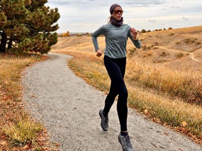 title nine fleece running tights